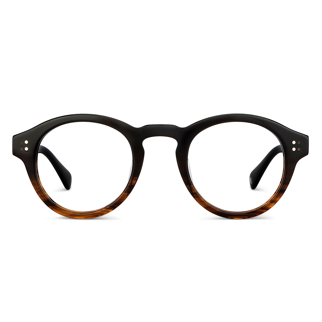 John Jacobs Online Dark Brown Full Rim Round left side