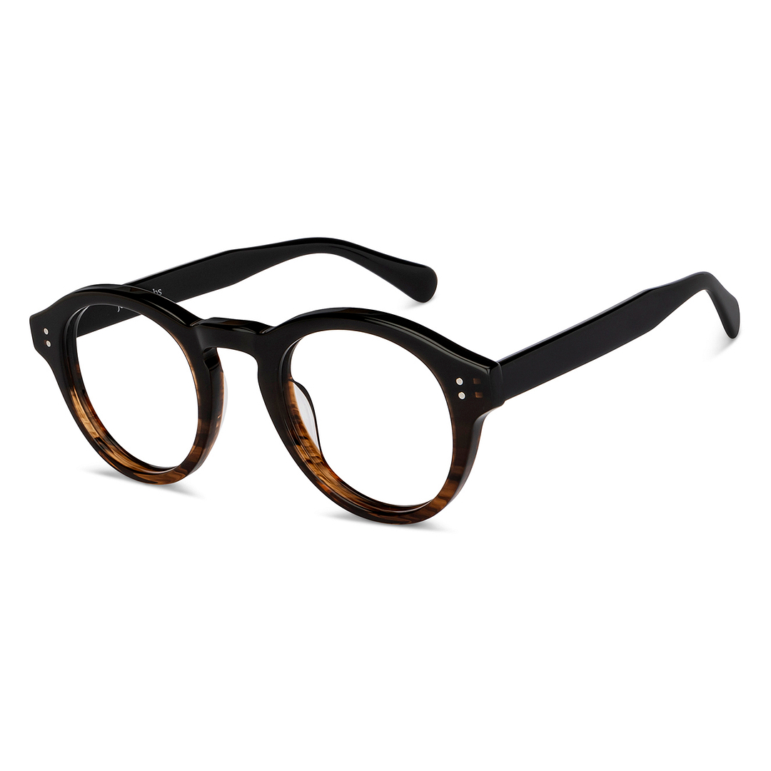 John Jacobs Online Dark Brown Full Rim Round right side