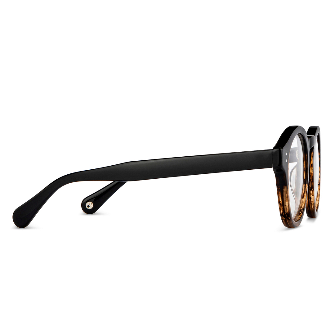 John Jacobs Online Dark Brown Full Rim Round left side