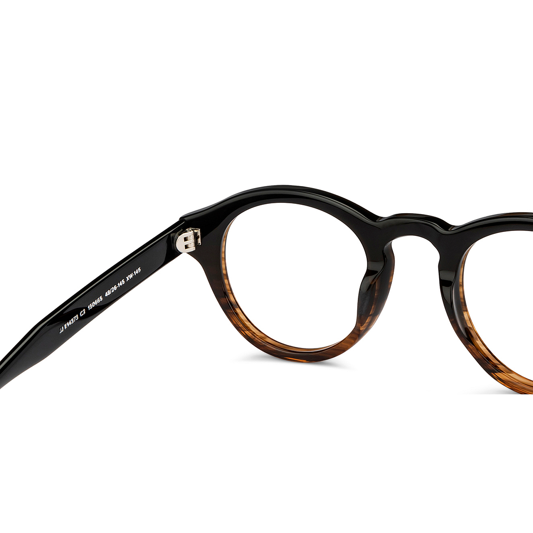 John Jacobs Online Dark Brown Full Rim Round right side