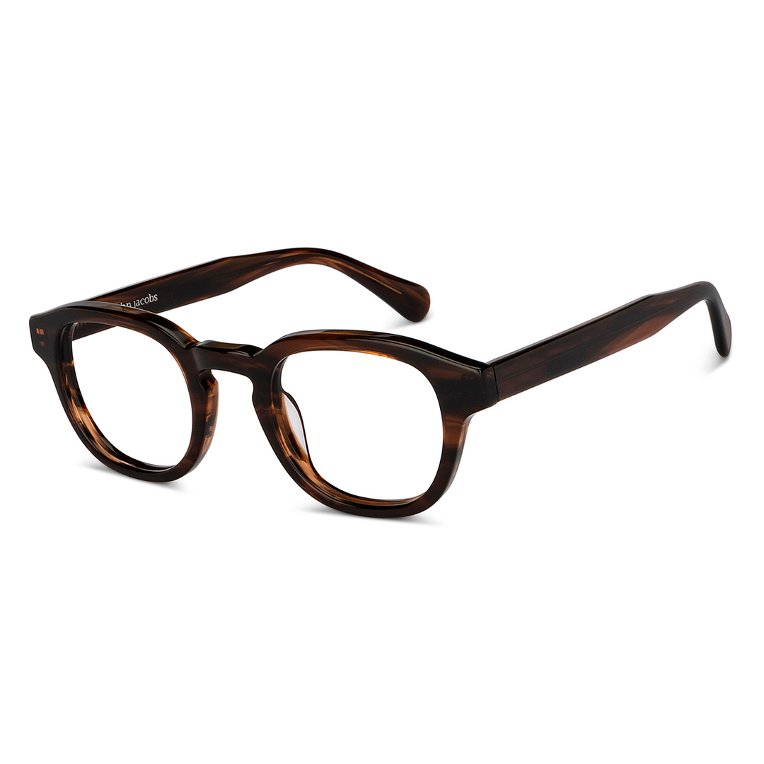 John Jacobs Online Light Brown Full Rim Rectangle right side