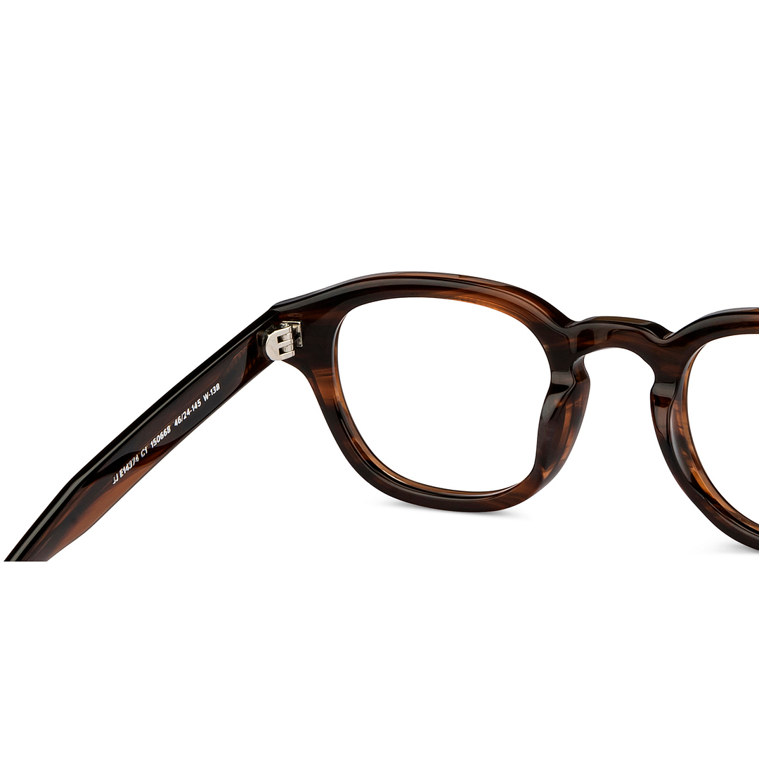 John Jacobs Online Light Brown Full Rim Rectangle right side