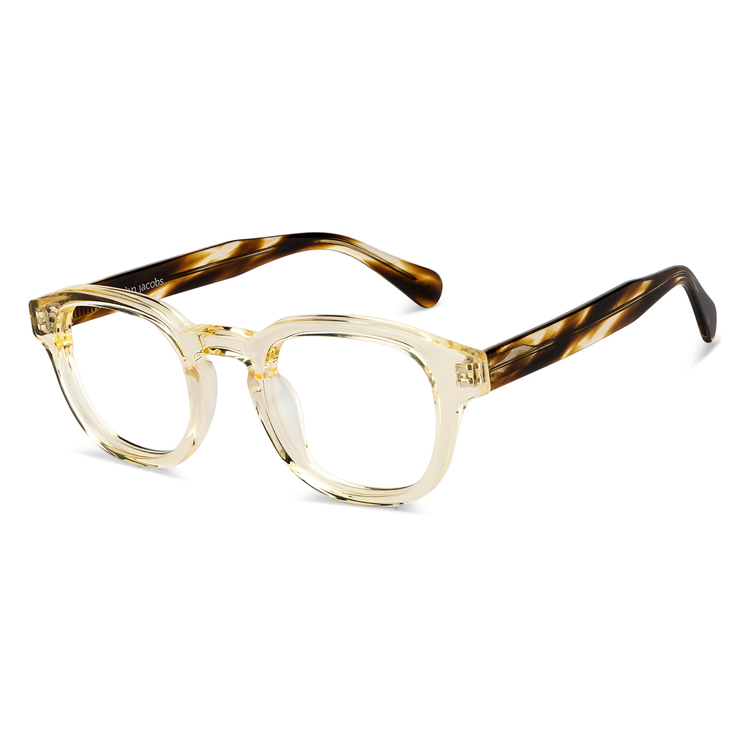 John Jacobs Online Yellow Transparent Full Rim Rectangle right side