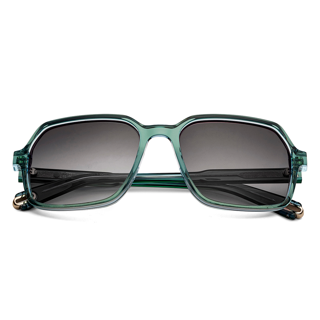 John Jacobs Green Transparent Full Rim Square left side