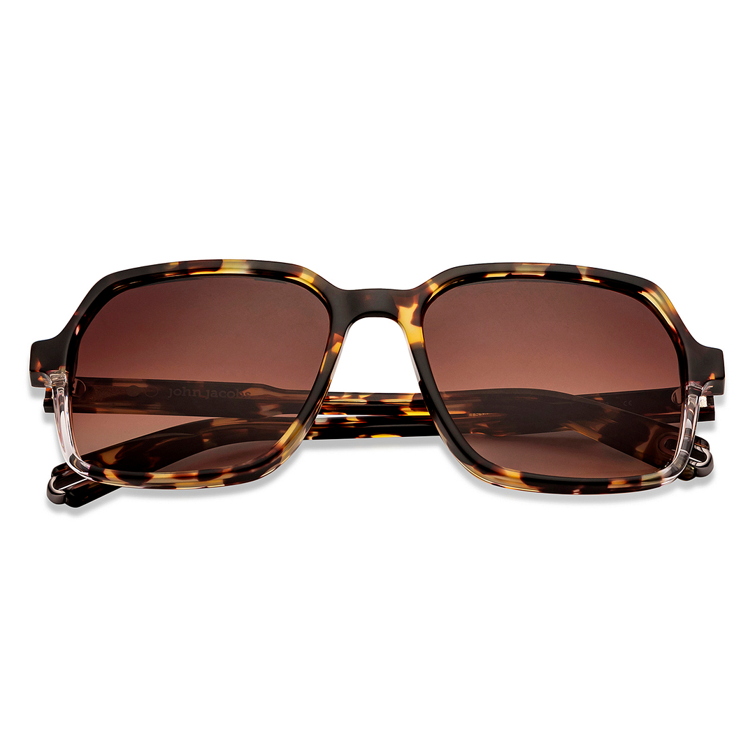 John Jacobs Online Tortoise Full Rim Square left side