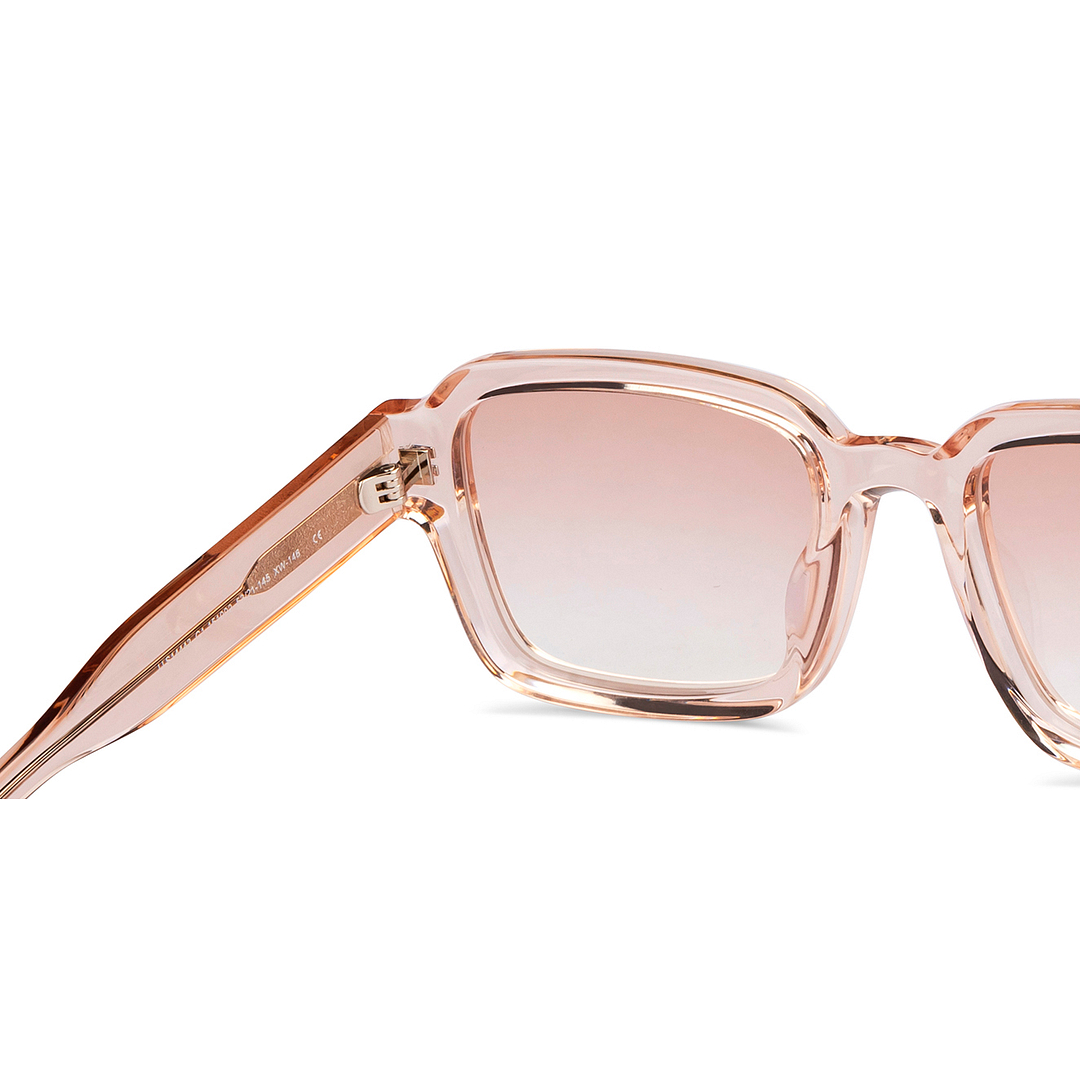 John Jacobs Online Crystal Transparent Full Rim Square right side