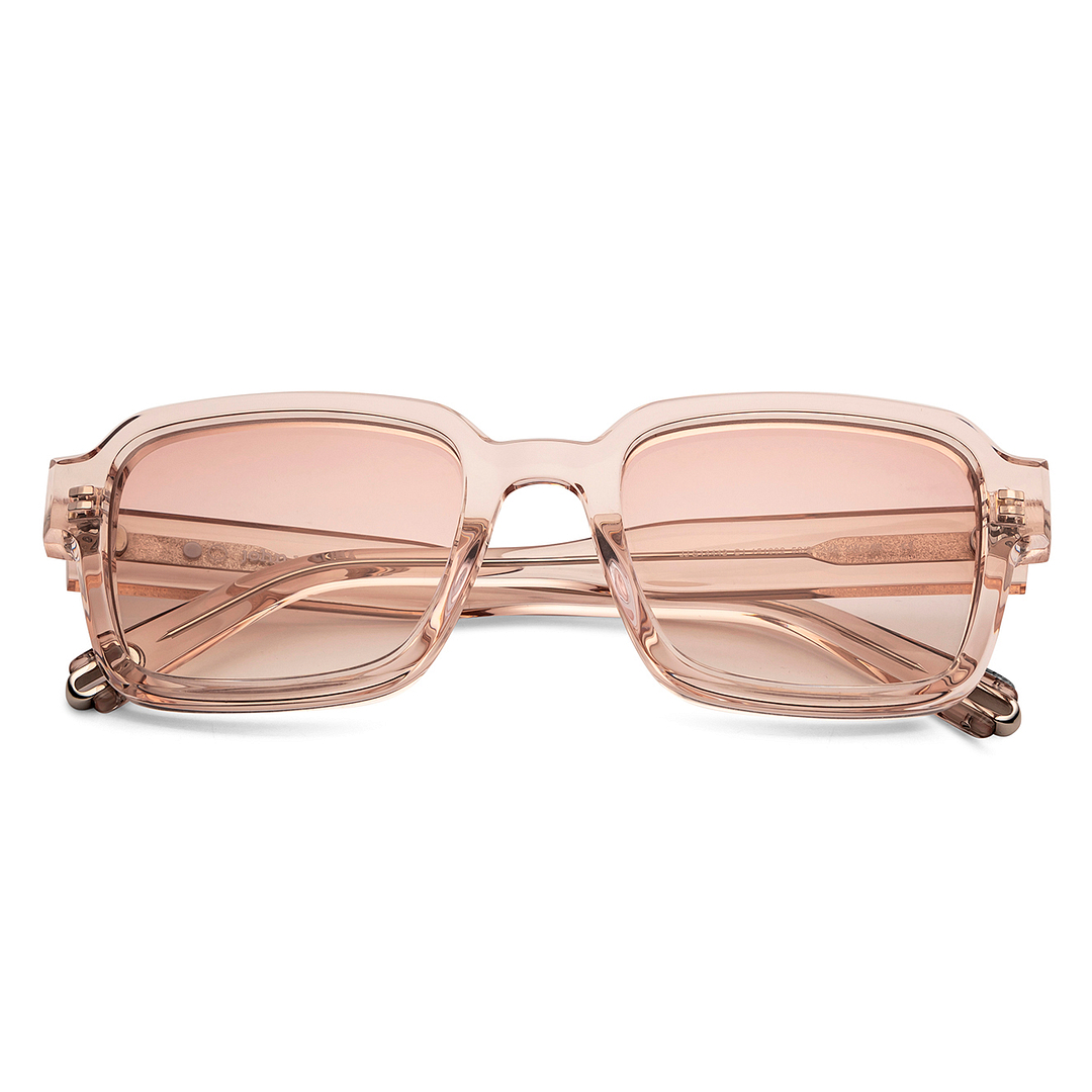 John Jacobs Online Crystal Transparent Full Rim Square left side