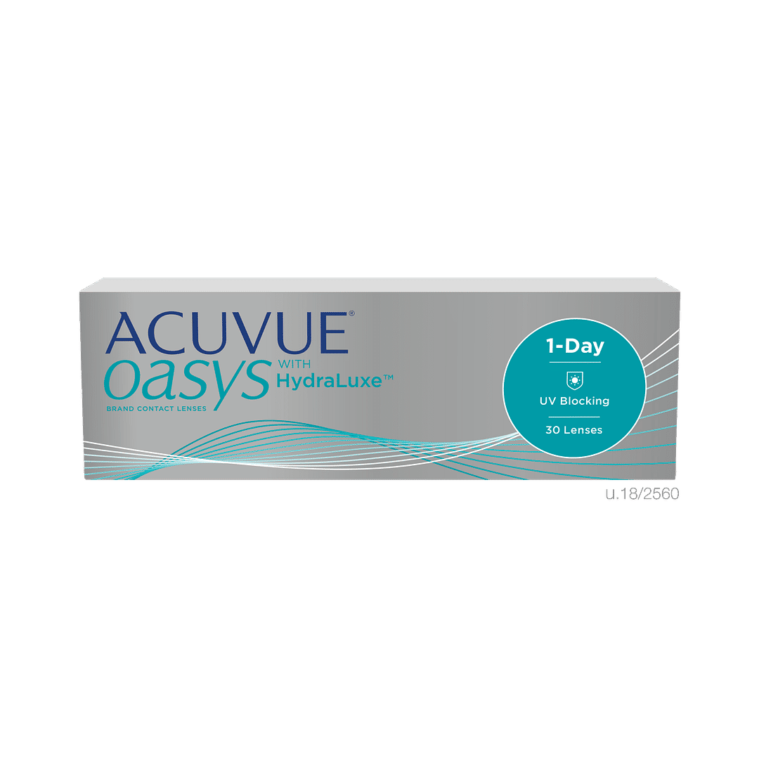 Johnson & Johnson Johnson   Johnson Acuvue Oasys with Hydraluxe BC 8 Point 5 Dailies 30 LP Contact Lens left side