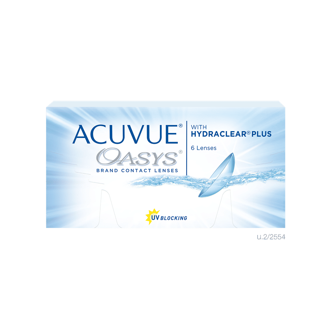 Johnson & Johnson Johnson   Johnson Acuvue Oasys with Hydraclear Plus BC 8 Point 4 Biweekly 6LP Contact Lens left side