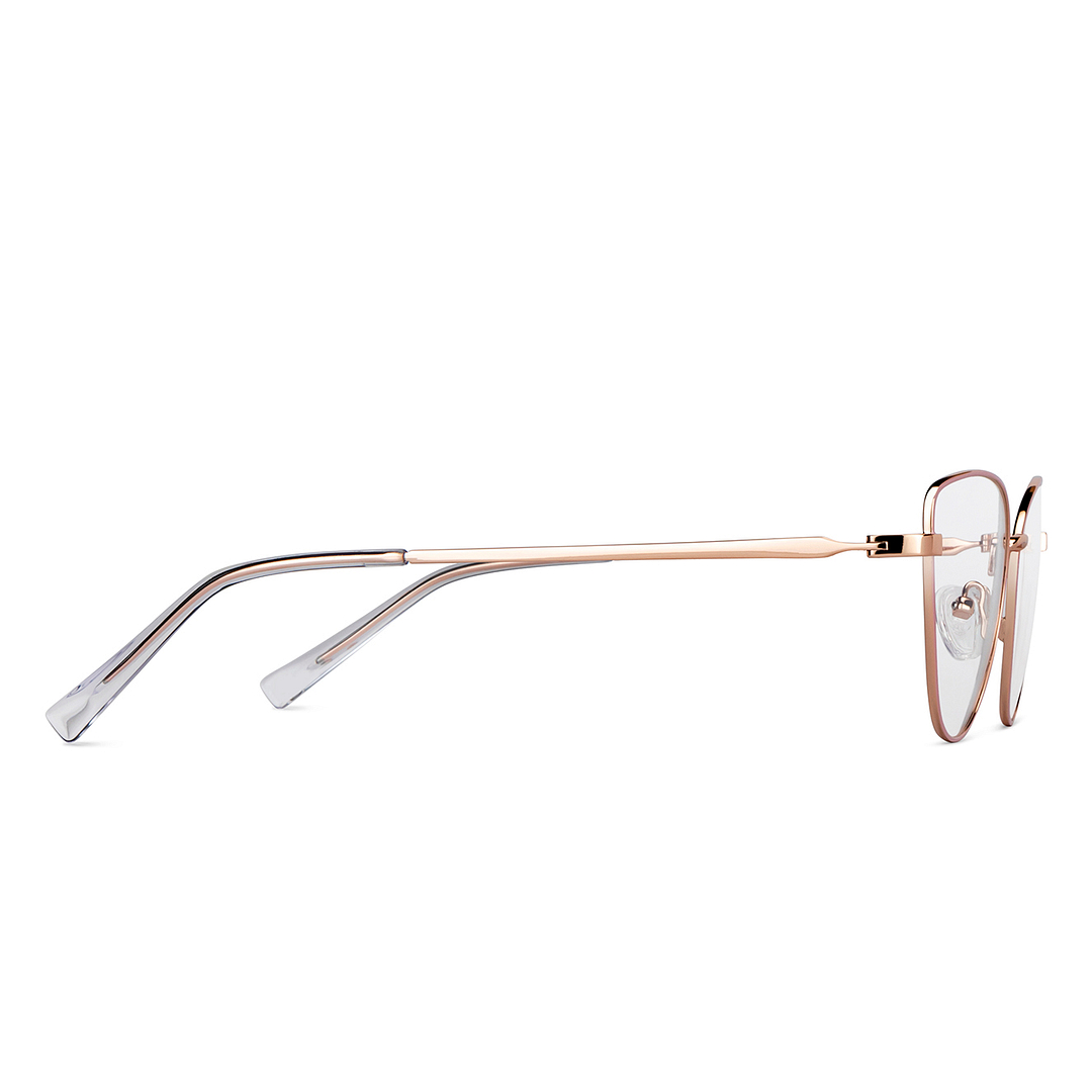 John Jacobs Online Gold Full Rim Cat Eye left side