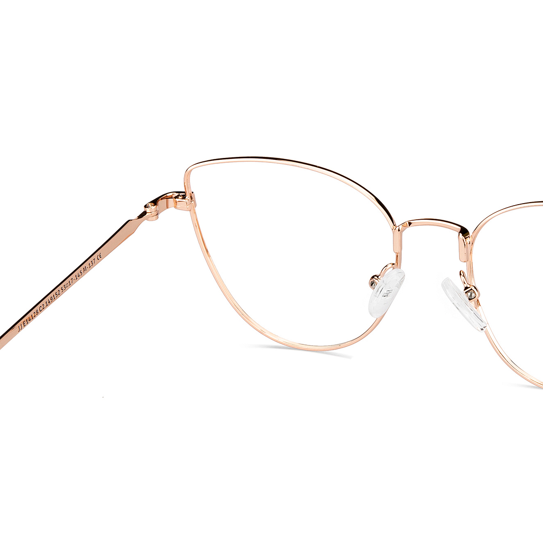 John Jacobs Online Gold Full Rim Cat Eye right side