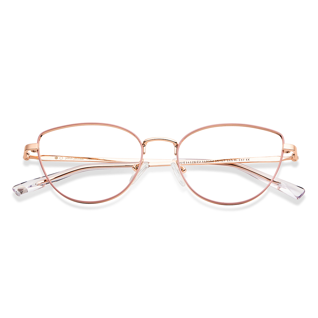 John Jacobs Online Gold Full Rim Cat Eye left side