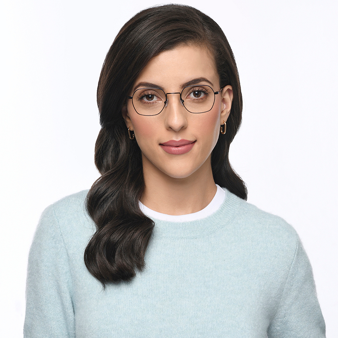 John Jacobs Online Black Full Rim Square right side