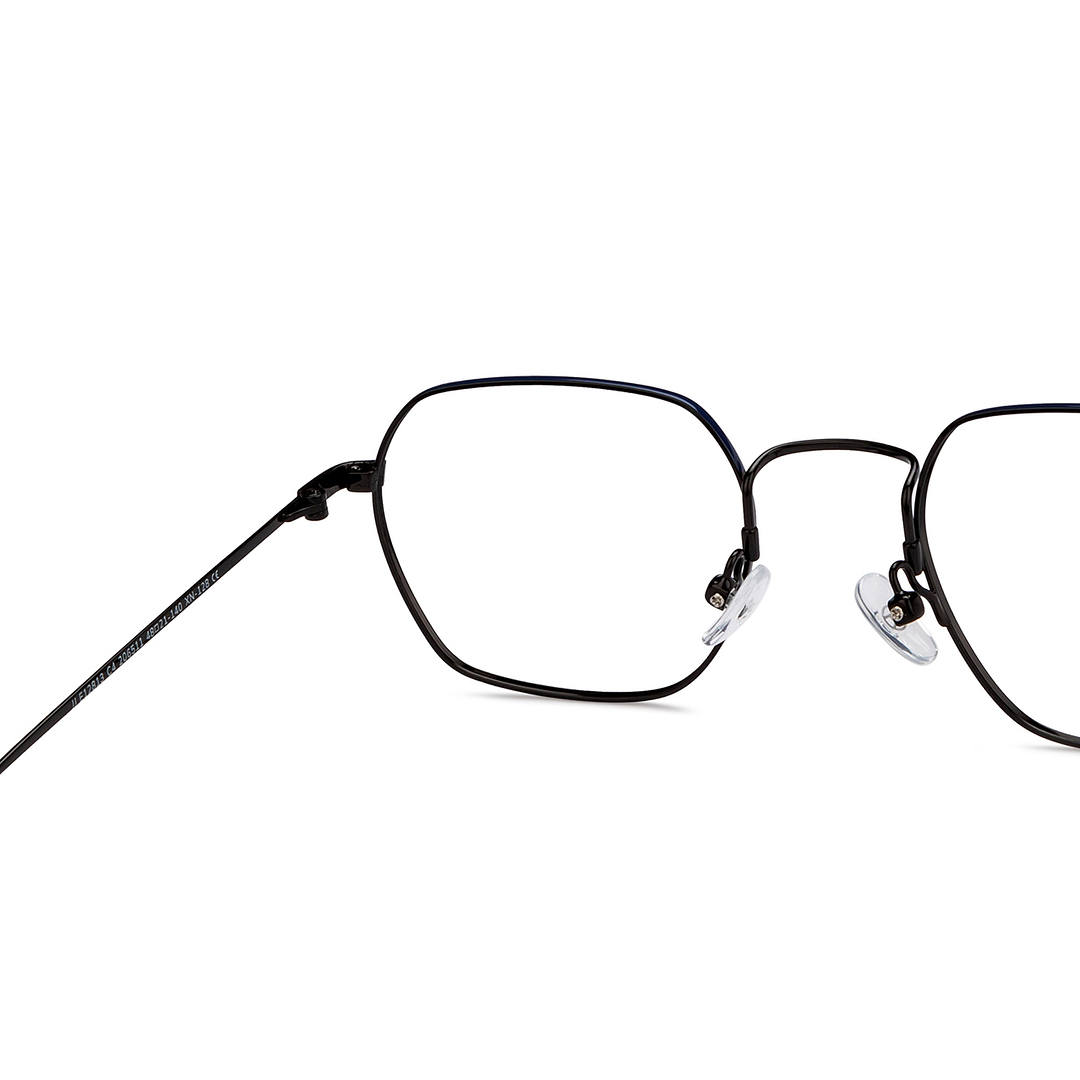 John Jacobs Online Black Full Rim Square right side