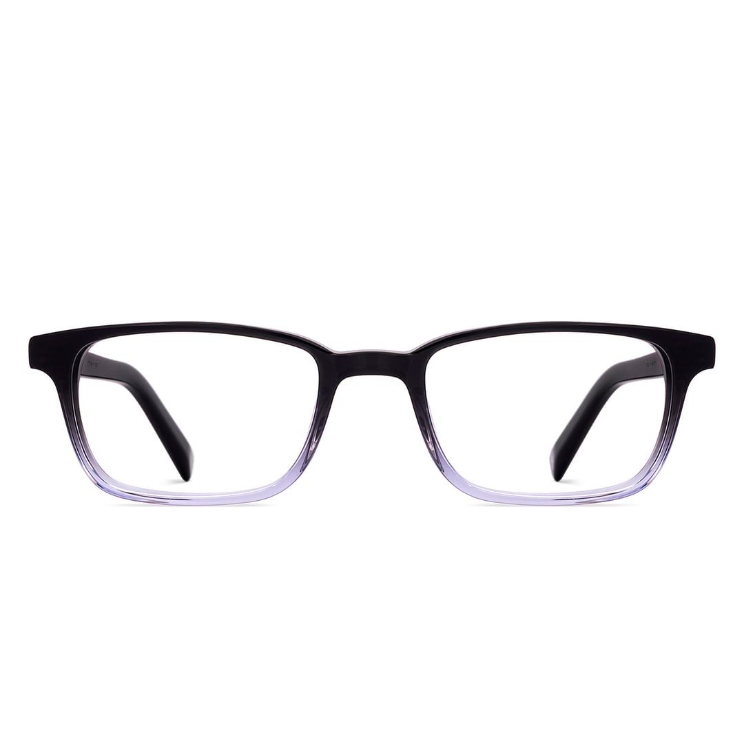 John Jacobs Black Blue Full Rim Rectangle right side