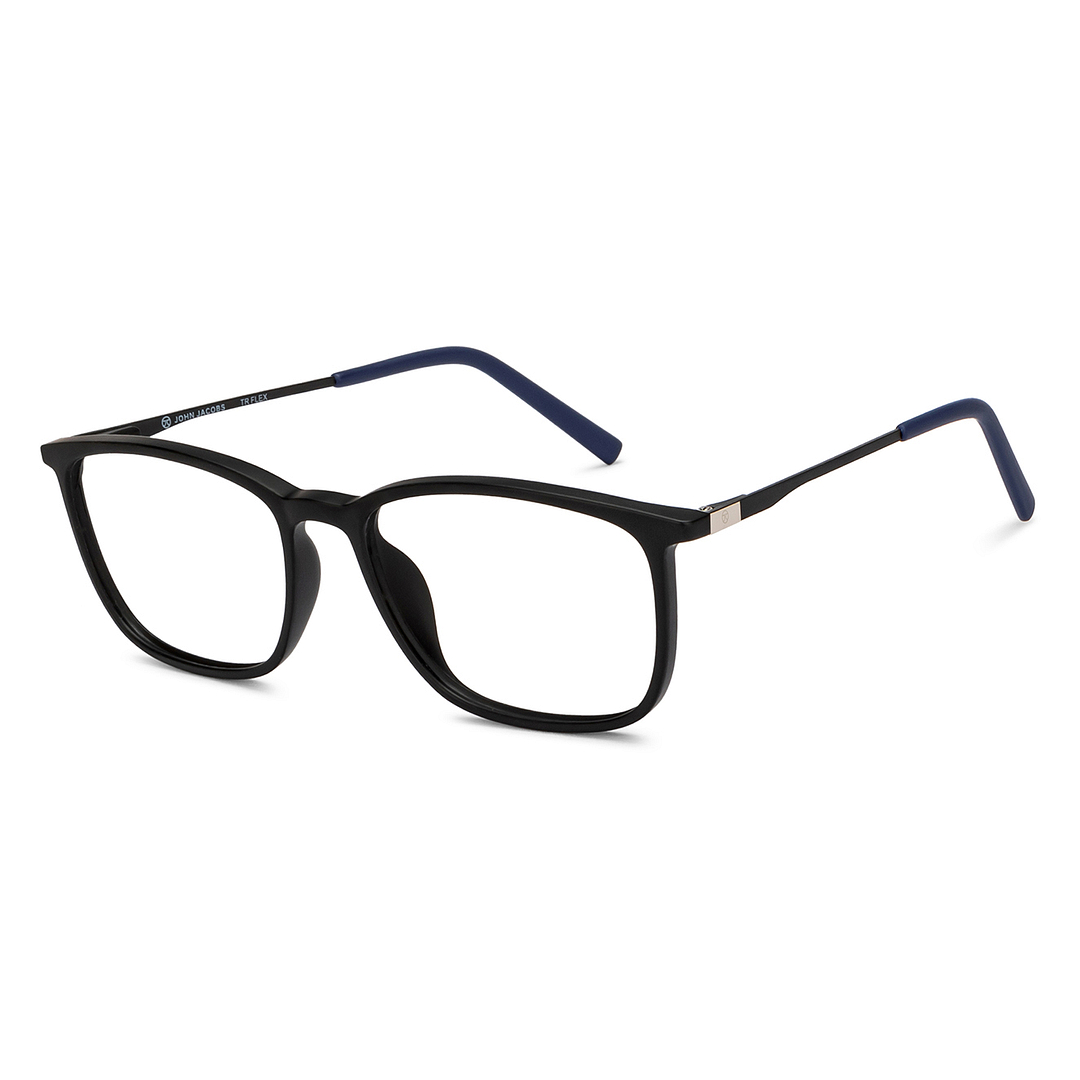 John Jacobs Online Black Full Rim Square right side