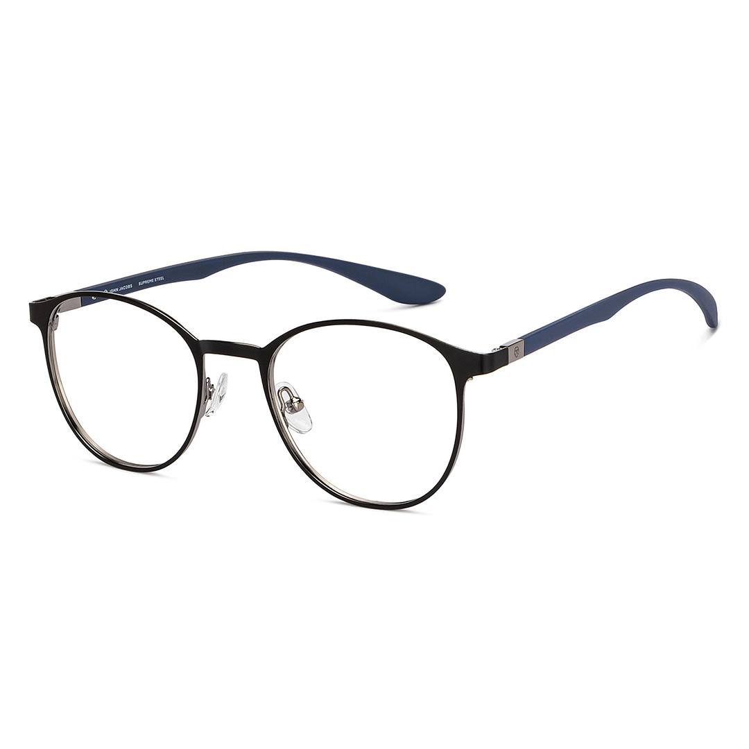 Buy Black Blue Full Rim Round John Jacobs Supreme Steel JJ E11549