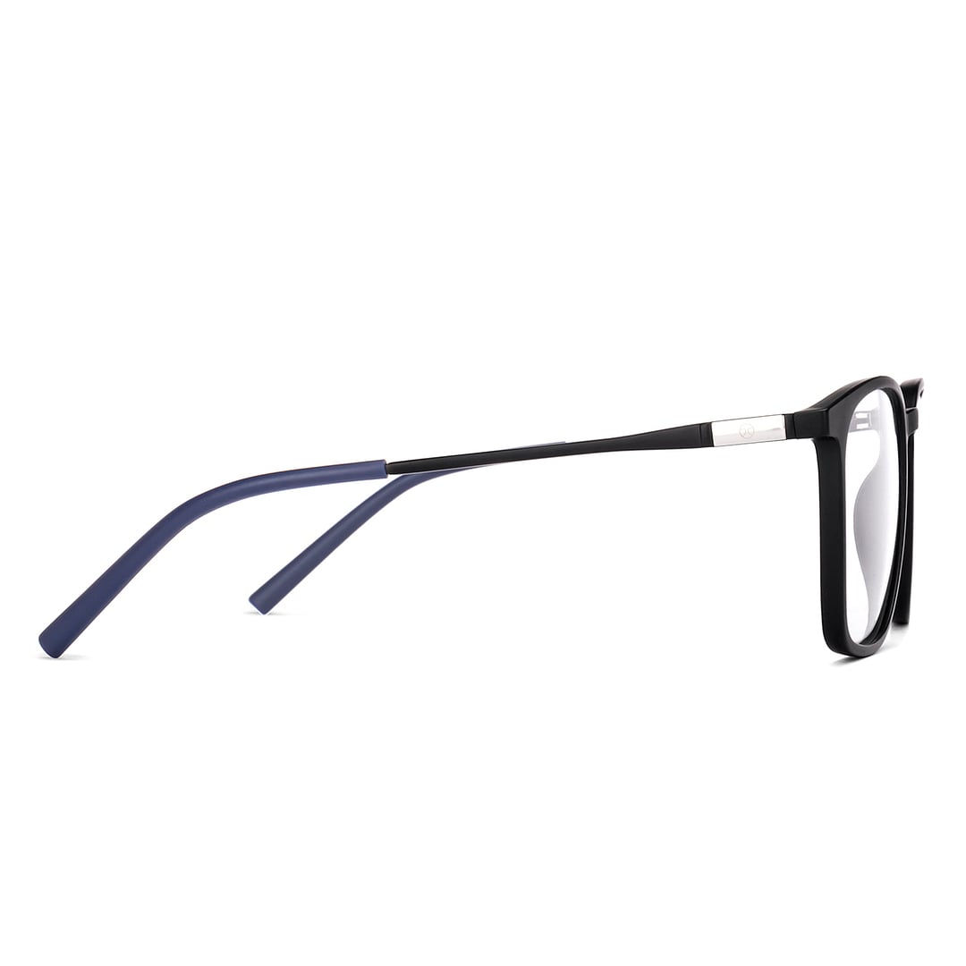 John Jacobs Black Full Rim Square left side