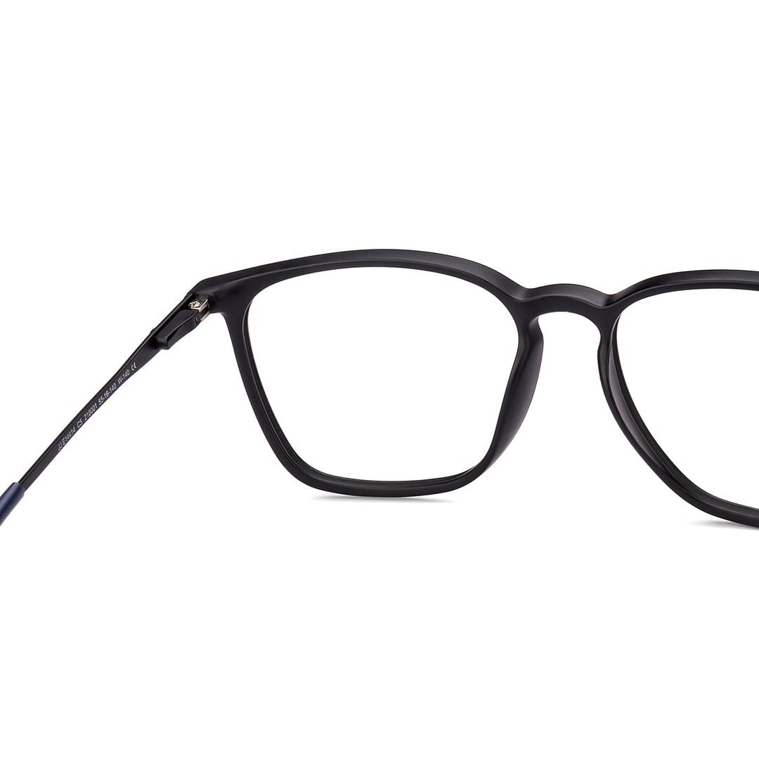 John Jacobs Black Full Rim Square right side