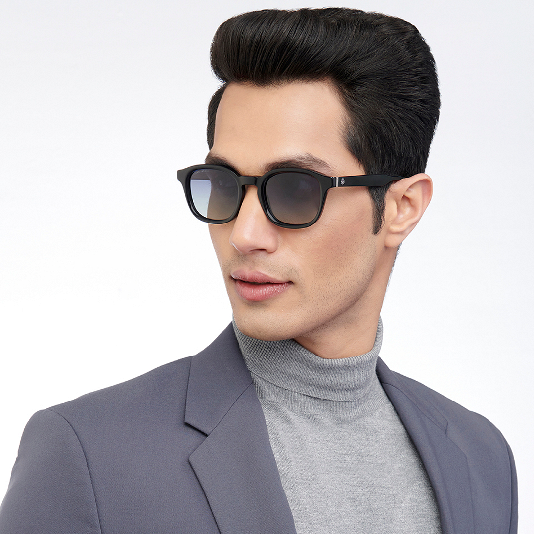 John Jacobs Online Black Full Rim Square right side