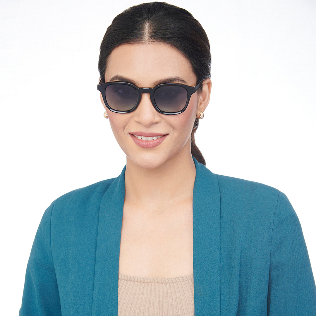 John Jacobs Online Black Full Rim Square right side