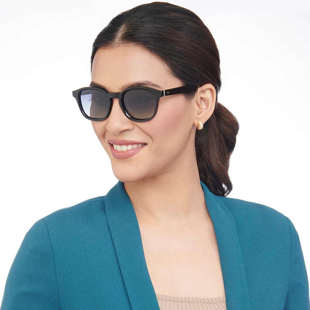 John Jacobs Online Black Full Rim Square left side