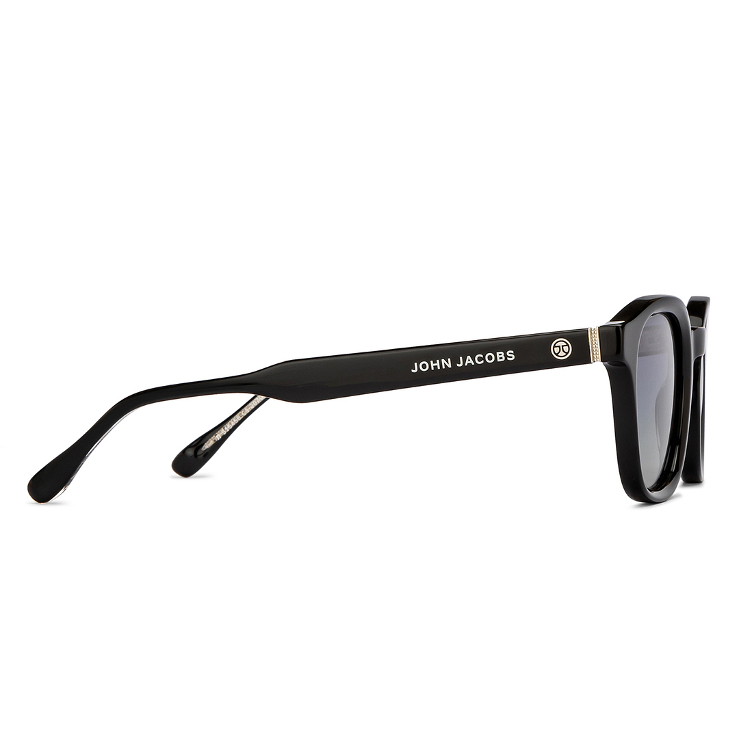 John Jacobs Online Black Full Rim Square left side