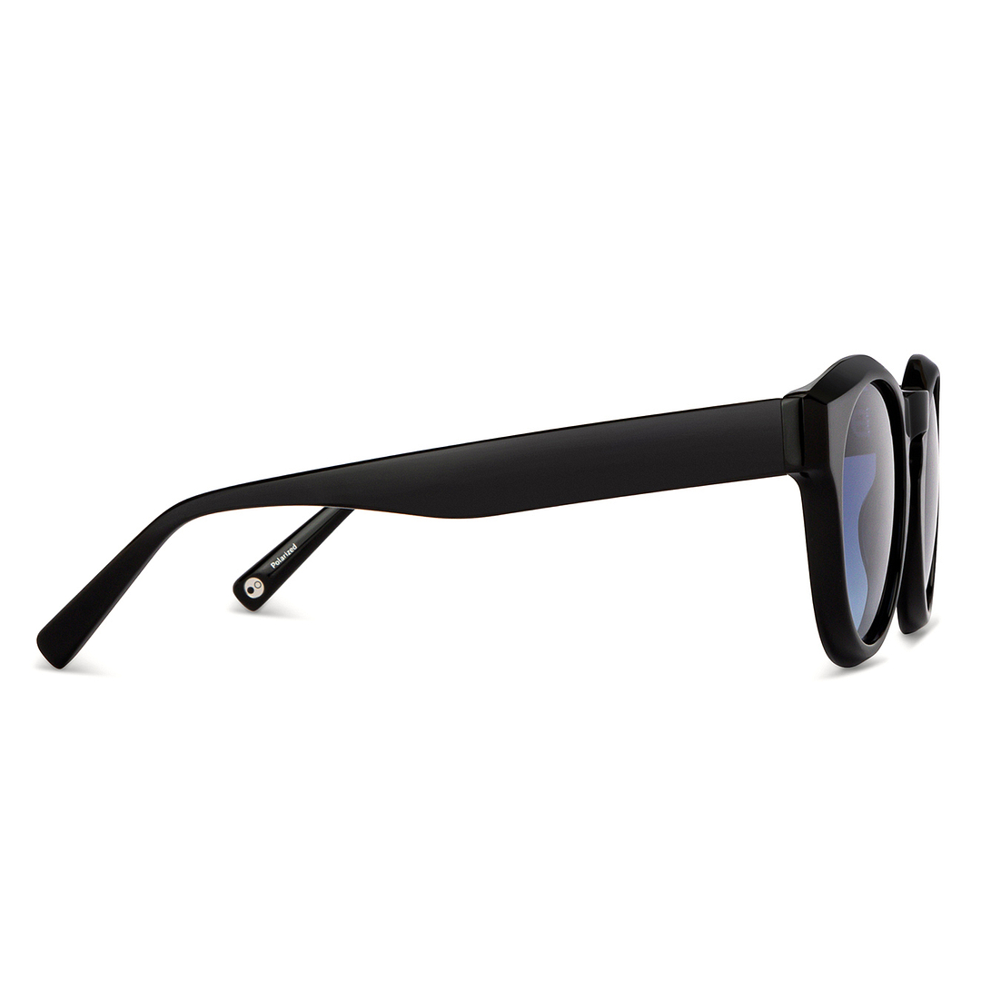 John Jacobs Online Black Full Rim Round left side