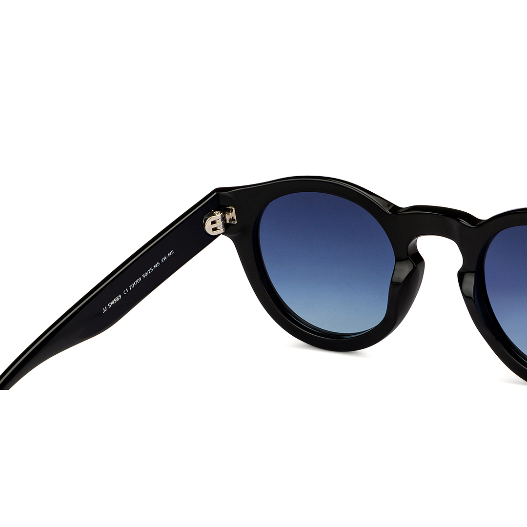 John Jacobs Online Black Full Rim Round right side