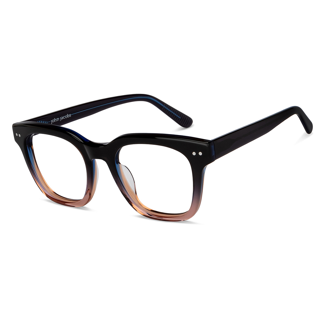 John Jacobs Online Black Full Rim Square right side