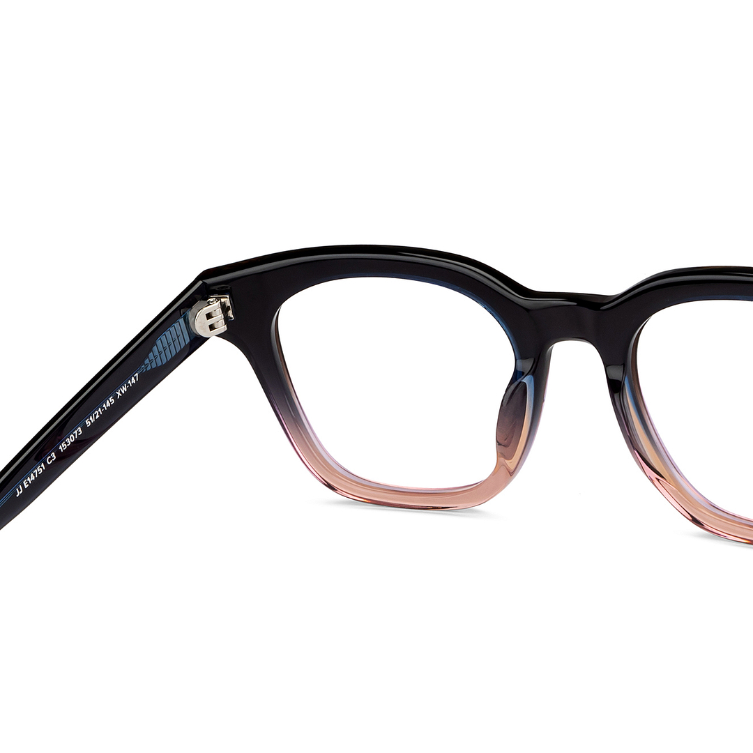 John Jacobs Online Black Full Rim Square right side