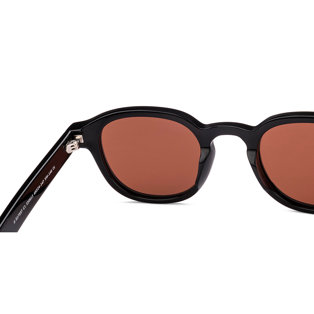 John Jacobs Black Full Rim Round right side