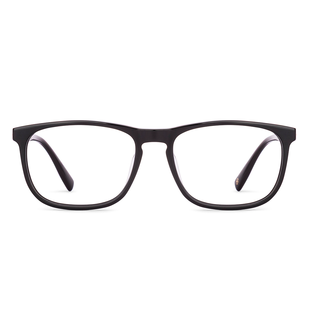 John Jacobs Black Full Rim Square right side