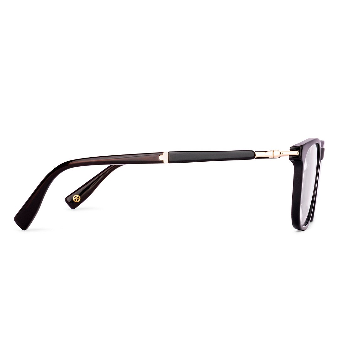 John Jacobs Black Full Rim Square left side