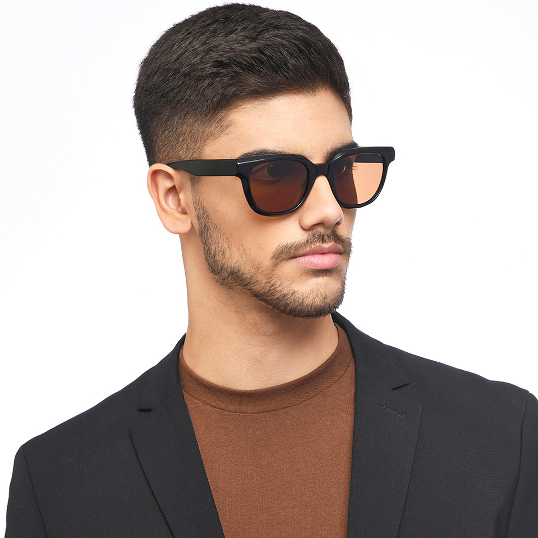 John Jacobs Online Black Full Rim Square left side