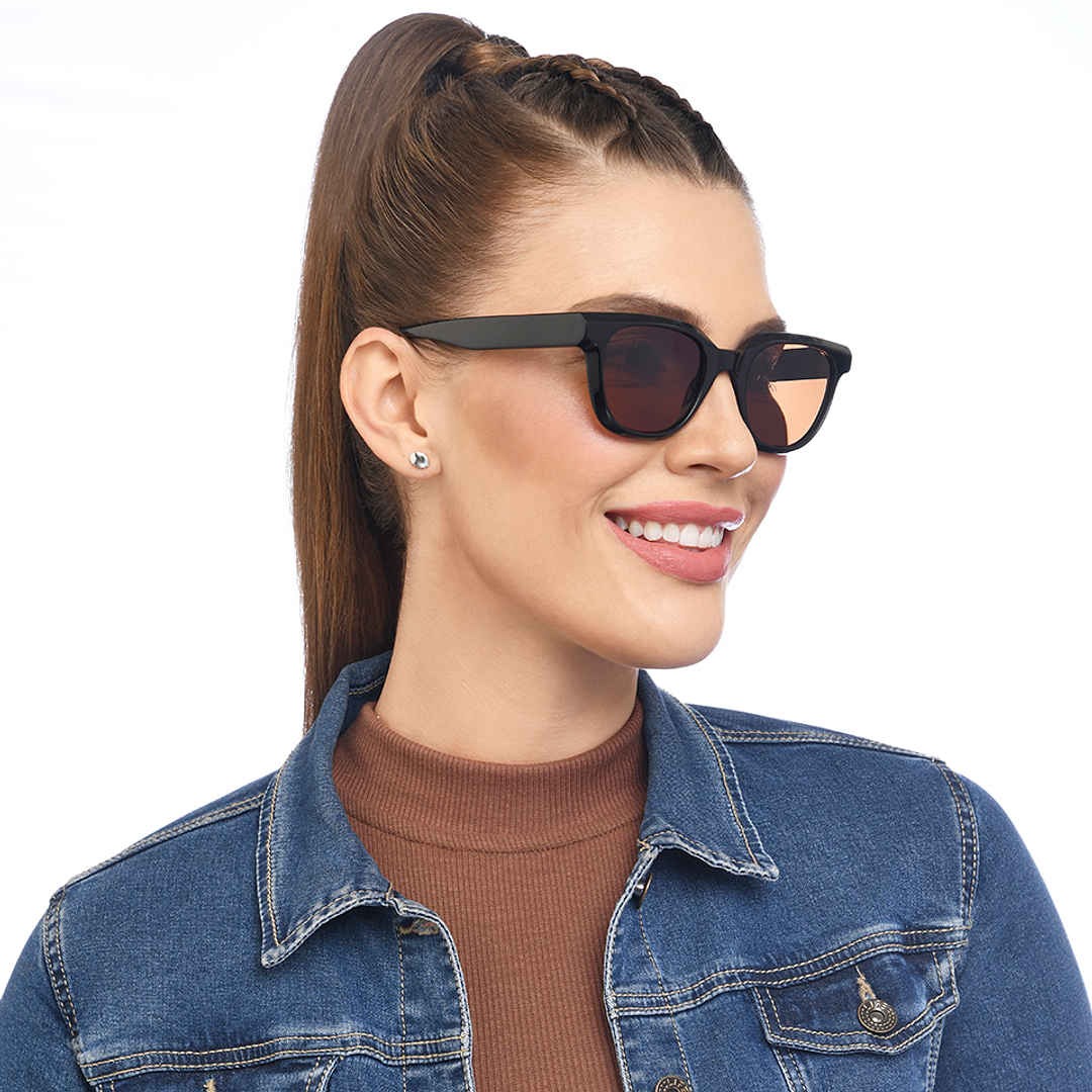 John Jacobs Online Black Full Rim Square right side