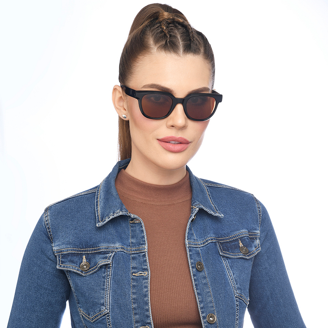 John Jacobs Online Black Full Rim Square left side