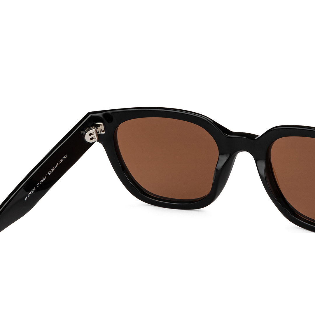 John Jacobs Online Black Full Rim Square right side