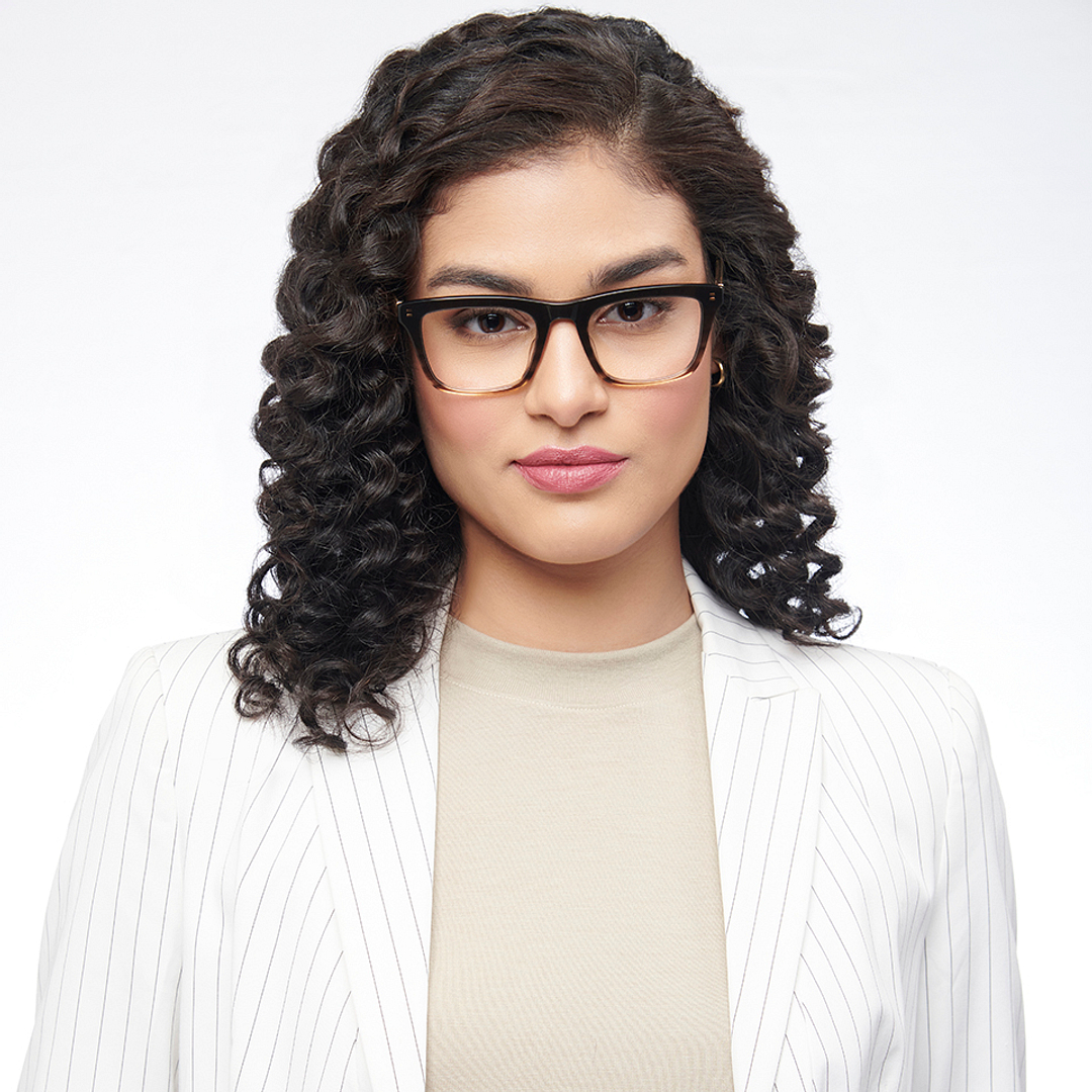 John Jacobs Online Dark Brown Full Rim Square right side