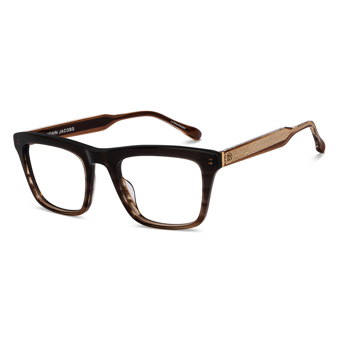 John Jacobs Online Dark Brown Full Rim Square right side