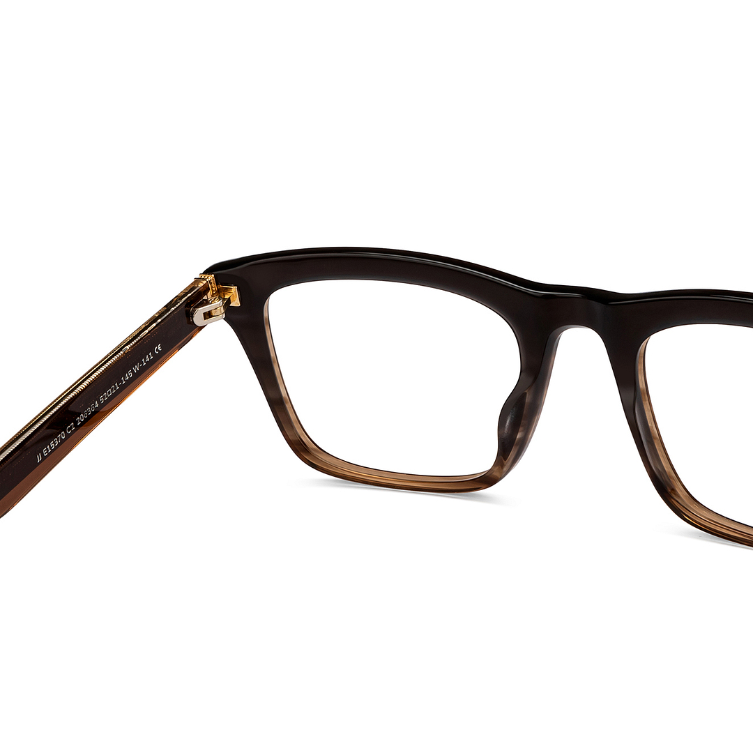 John Jacobs Online Dark Brown Full Rim Square right side