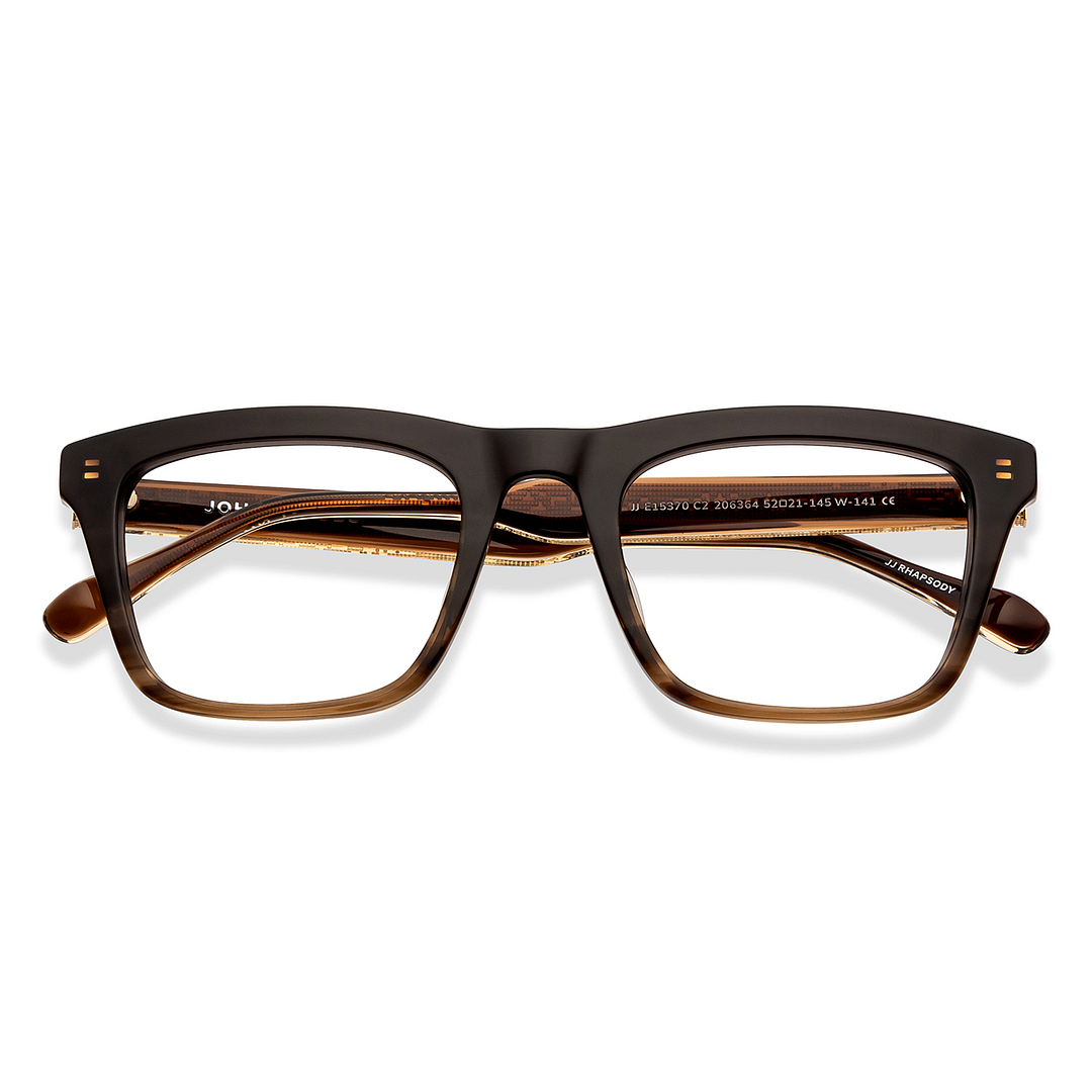 John Jacobs Online Dark Brown Full Rim Square left side