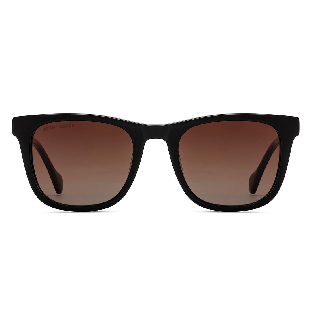 John Jacobs Black Full Rim Square right side