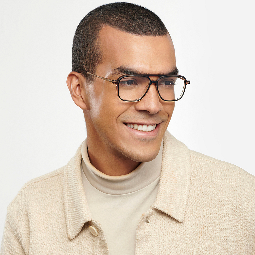 John Jacobs Online Black Full Rim Square right side