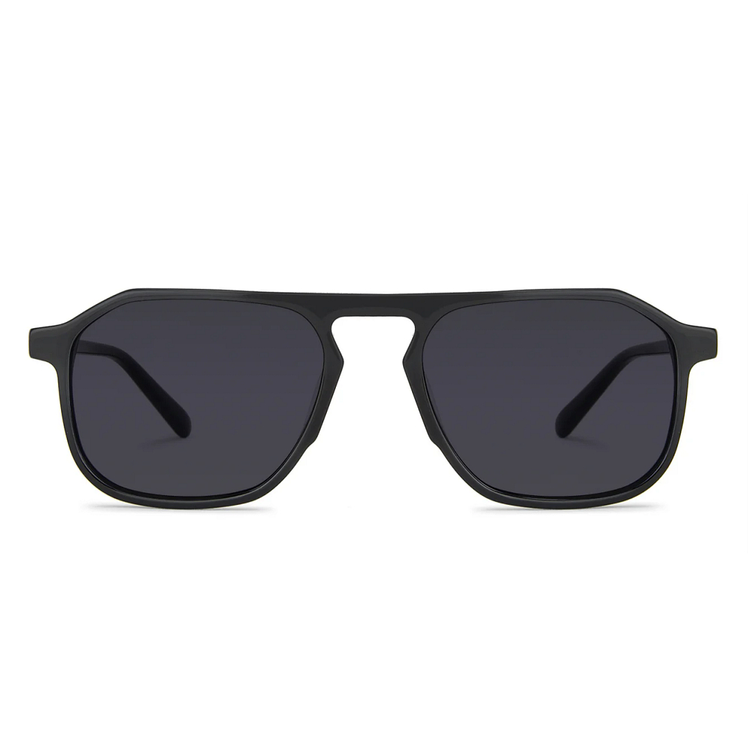Black Full Rim Aviator John Jacobs Rich Acetate JJ E13346 - C2