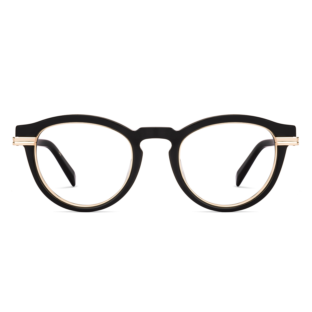 John Jacobs Black Full Rim Cat Eye right side