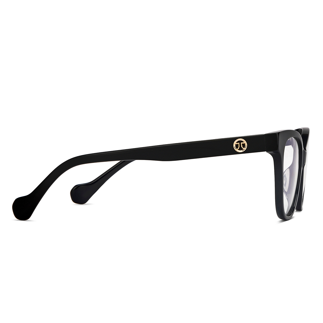 John Jacobs Online Black Full Rim Cat Eye left side
