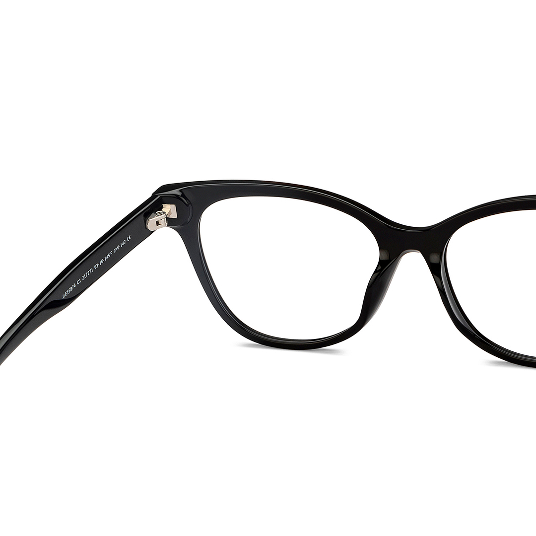 John Jacobs Online Black Full Rim Cat Eye right side