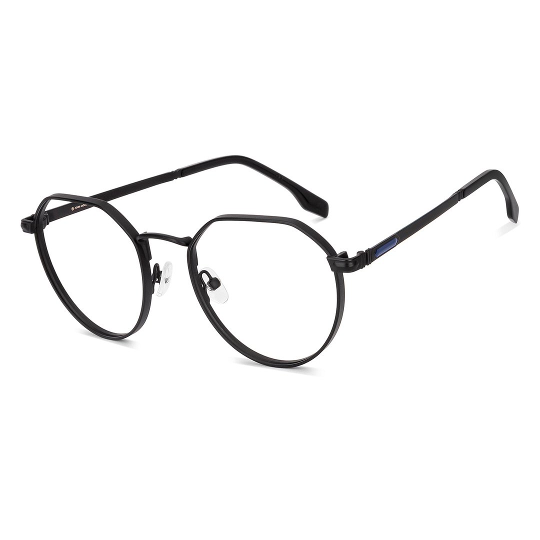 Buy Black Full Rim Hexagonal John Jacobs Supreme Steel JJ E70110