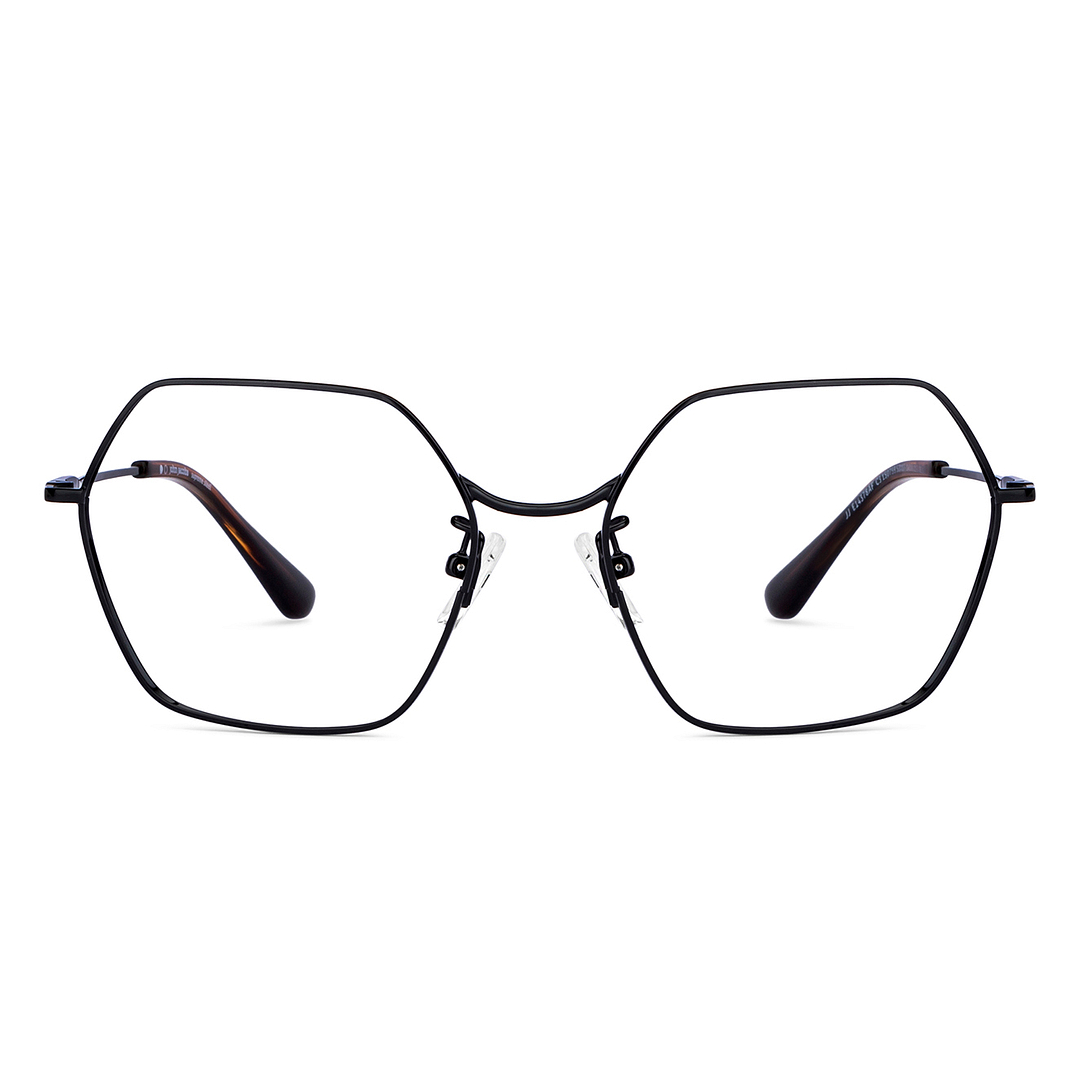 John Jacobs Online Black Full Rim Geometric right side